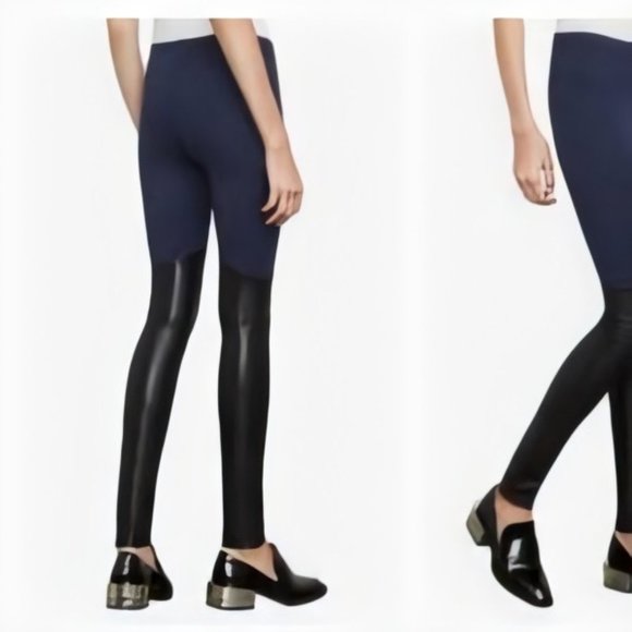 NWT BCBG HAWKINS FAUX LEATHER LEGGINGS - Picture 4 of 16